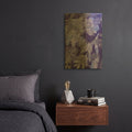 'Very Peri Botanical Print 4' By St. Hilaire Elizabeth Gold Metal Wall Art