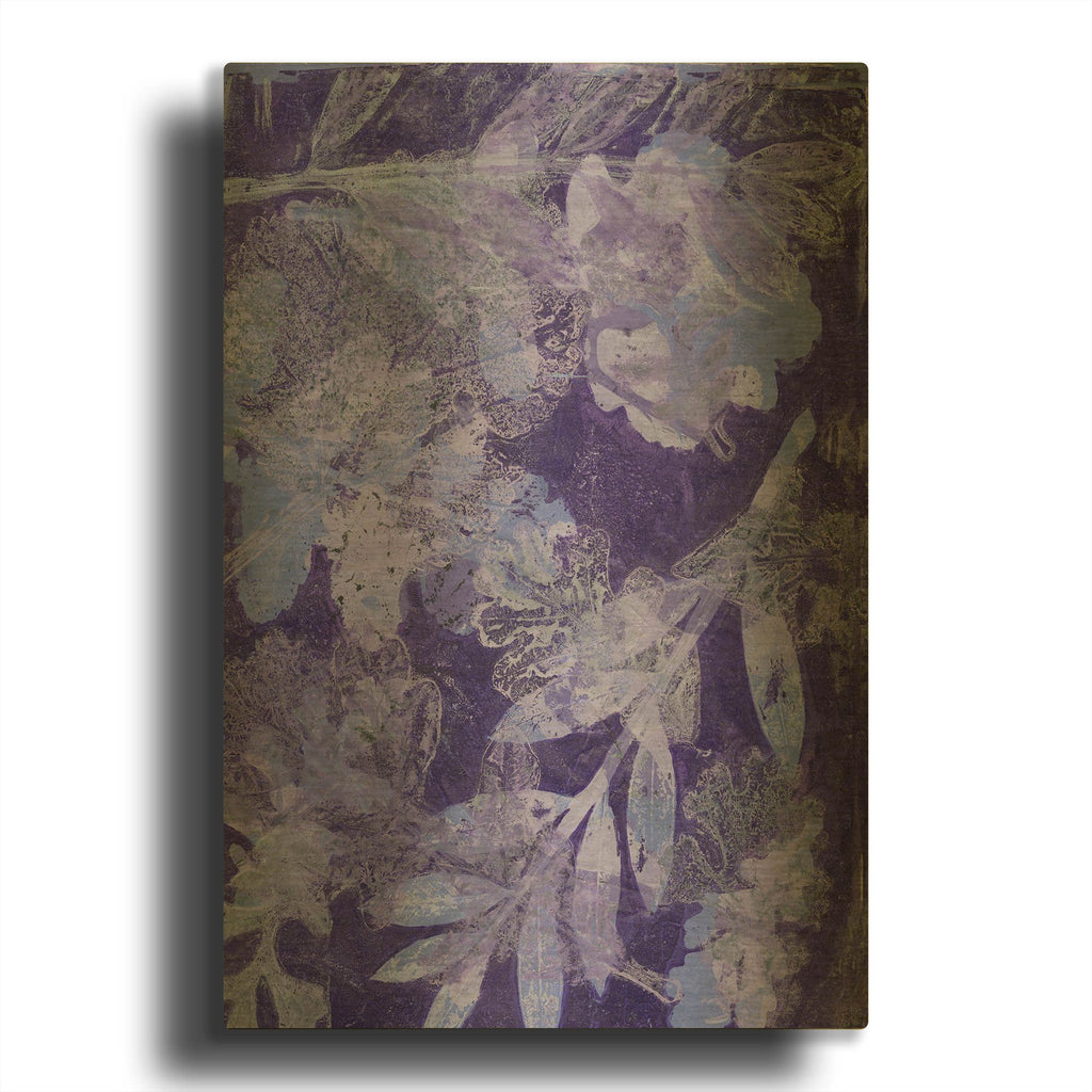 'Very Peri Botanical Print 4' By St. Hilaire Elizabeth Gold Metal Wall Art