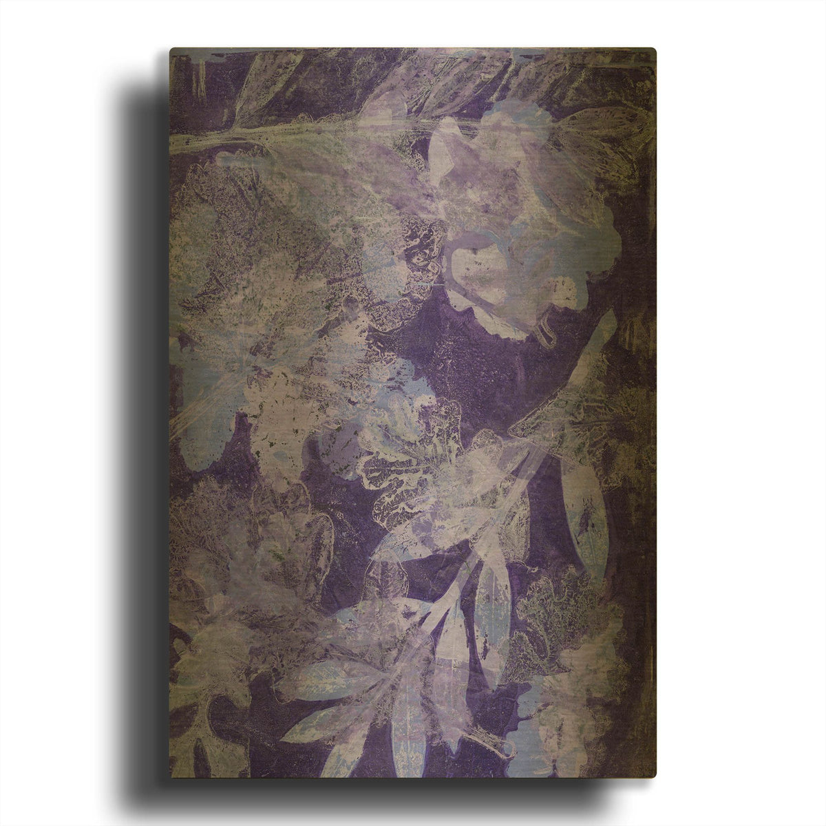 'Very Peri Botanical Print 4' By St. Hilaire Elizabeth Gold Metal Wall Art