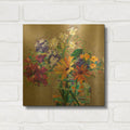 'Lizard Bouquet' By St. Hilaire Elizabeth Gold Metal Wall Art