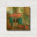 'Cortona Kitchen Doorway' By St. Hilaire Elizabeth Gold Metal Wall Art