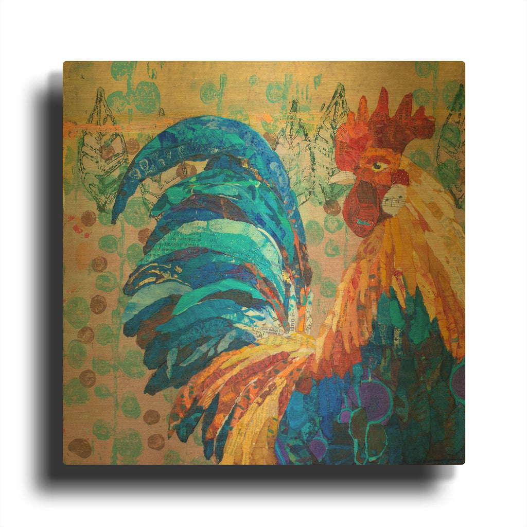 'Top of the Morning 1' By St. Hilaire Elizabeth Gold Metal Wall Art