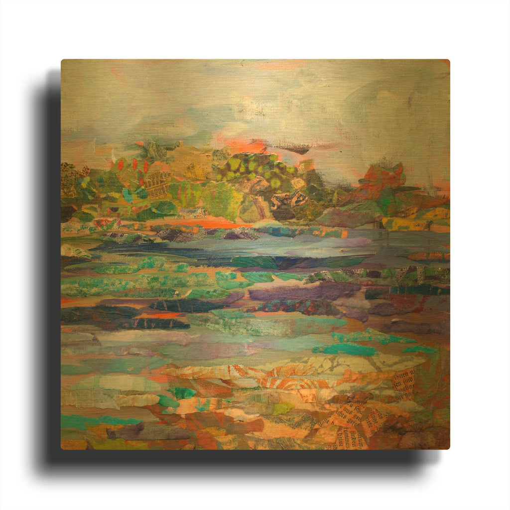 'Lake Prevatt Right B' By St. Hilaire Elizabeth Gold Metal Wall Art