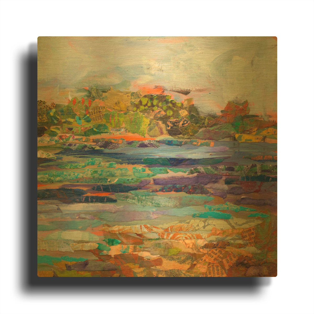 'Lake Prevatt Right B' By St. Hilaire Elizabeth Gold Metal Wall Art