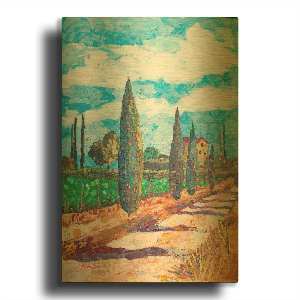 'Tuscan Villa' By St. Hilaire Elizabeth Gold Metal Wall Art