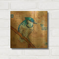 'Blue Jay US Mail' By St. Hilaire Elizabeth Gold Metal Wall Art