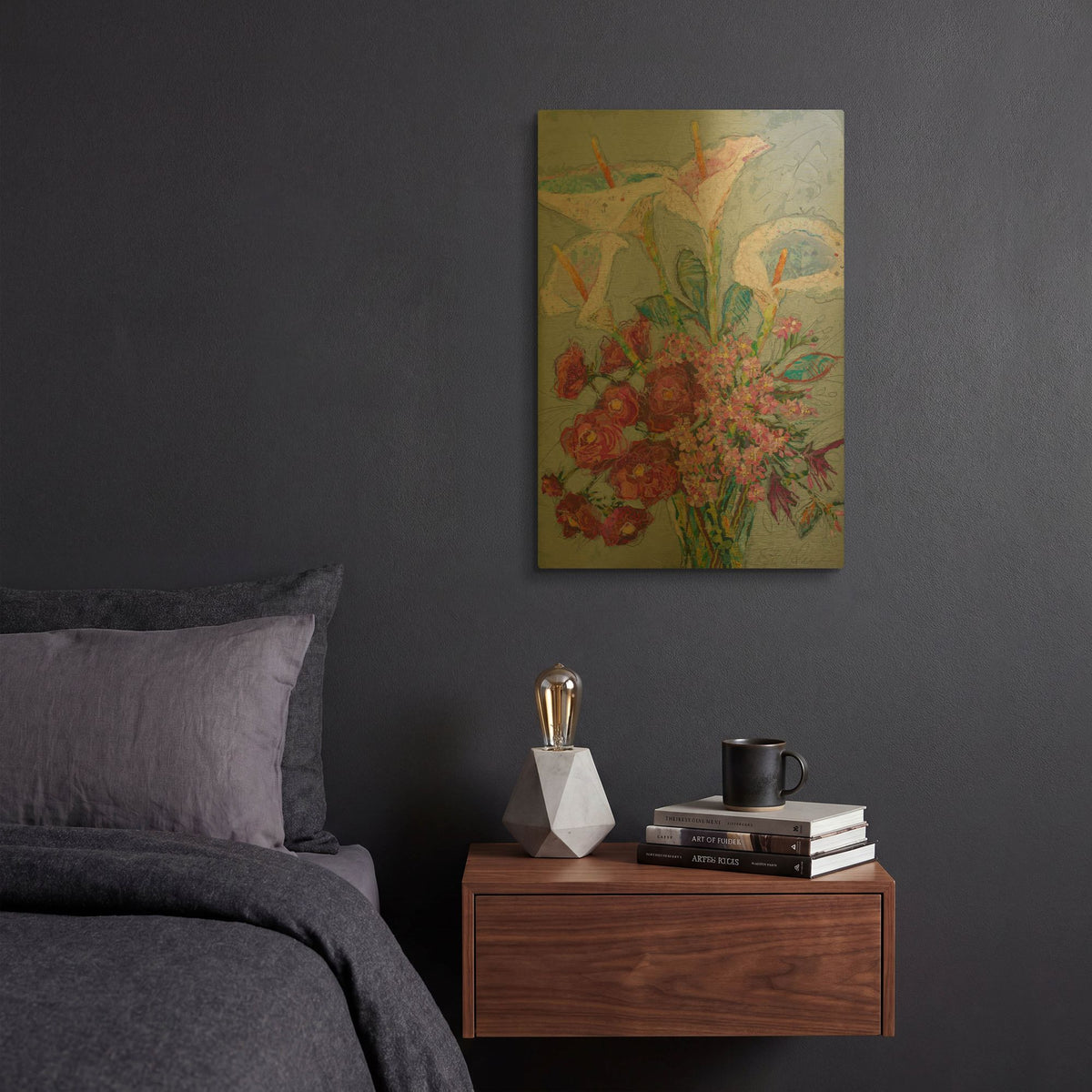 'Happy Day!' By St. Hilaire Elizabeth Gold Metal Wall Art