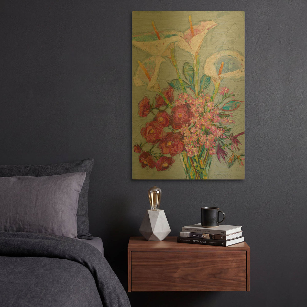 'Happy Day!' By St. Hilaire Elizabeth Gold Metal Wall Art