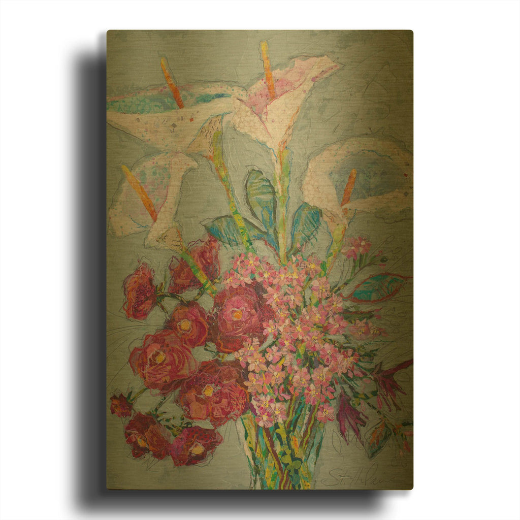 'Happy Day!' By St. Hilaire Elizabeth Gold Metal Wall Art