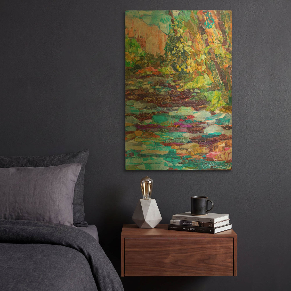 'Respite' By St. Hilaire Elizabeth Gold Metal Wall Art