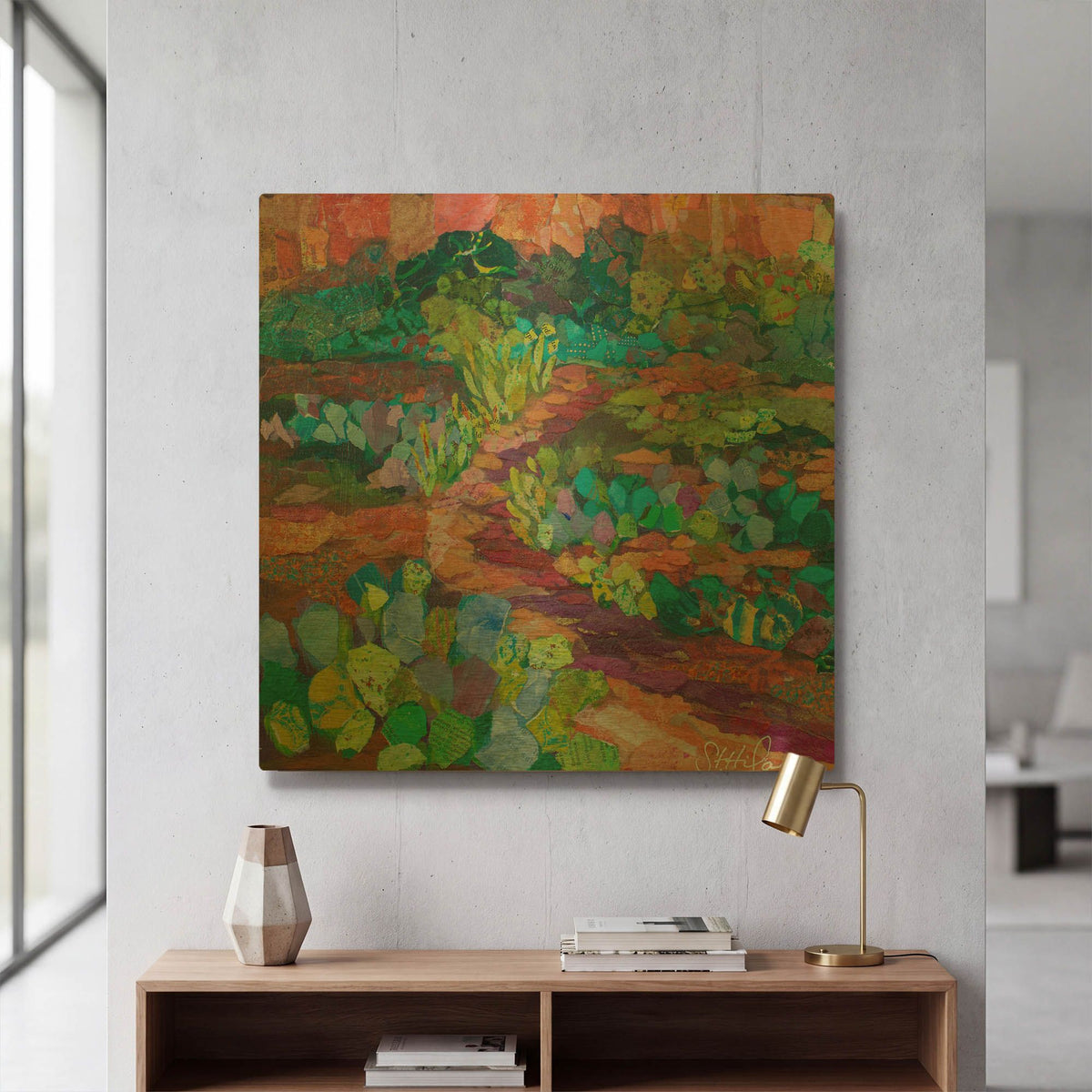 'Mystic Trail' By St. Hilaire Elizabeth Gold Metal Wall Art