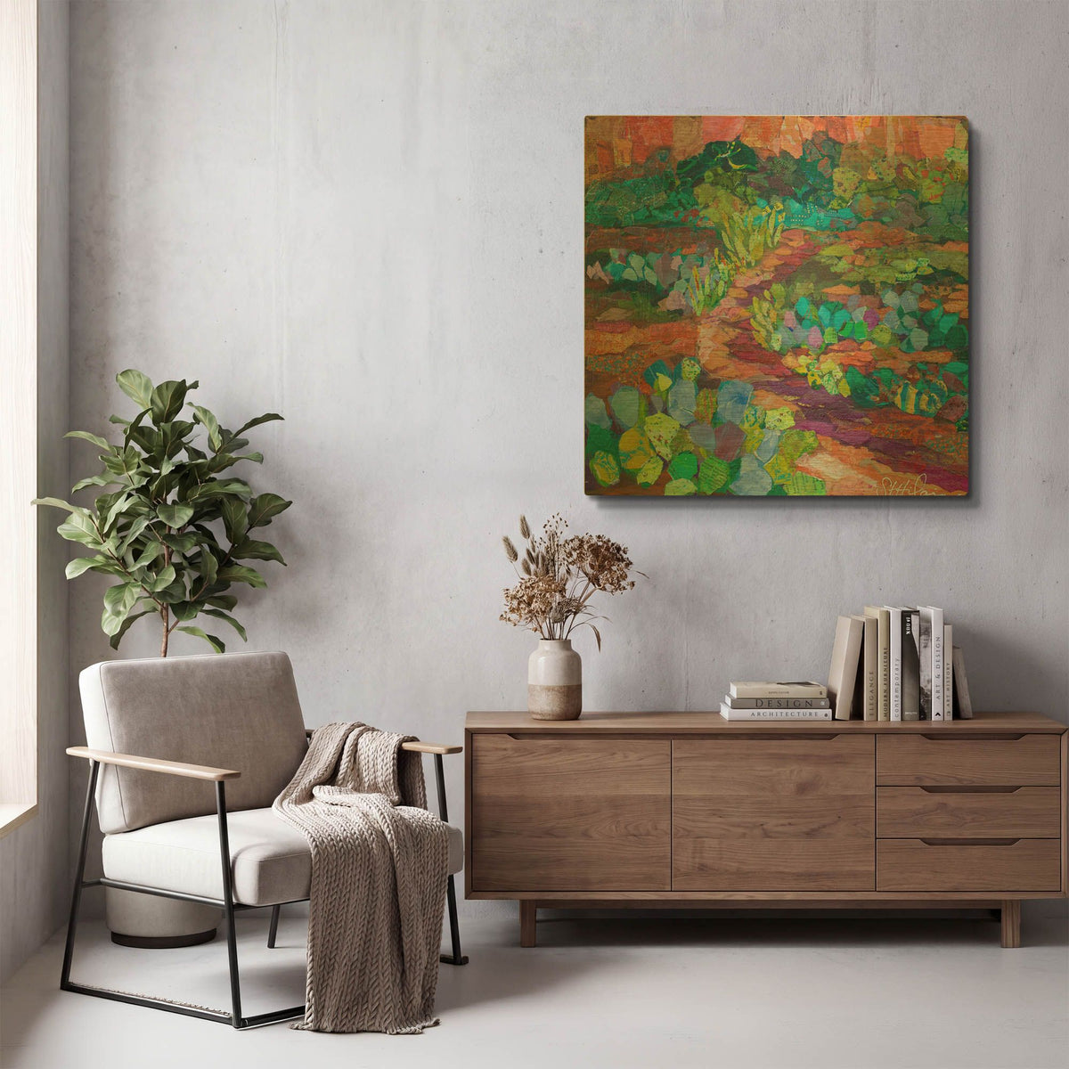 'Mystic Trail' By St. Hilaire Elizabeth Gold Metal Wall Art