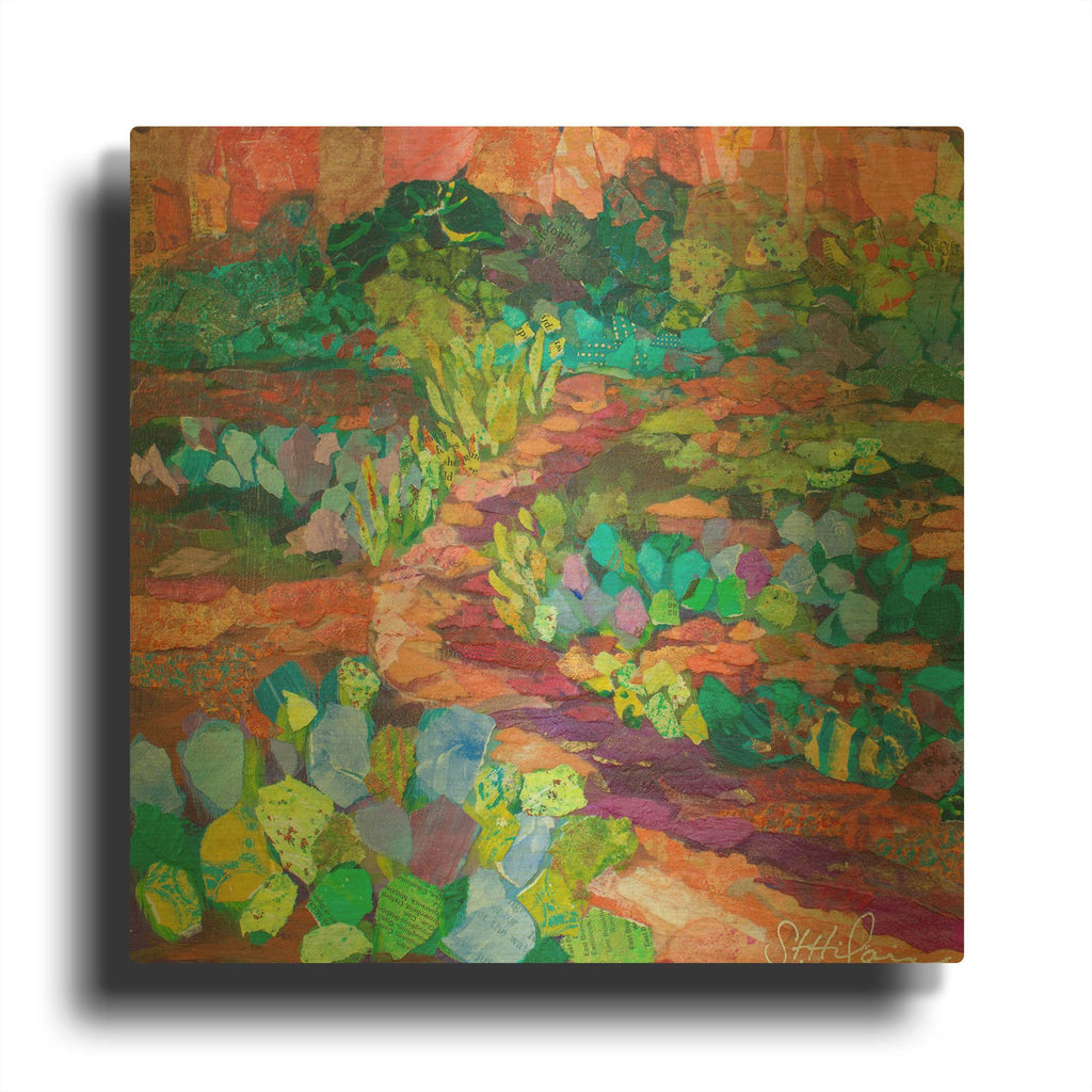 'Mystic Trail' By St. Hilaire Elizabeth Gold Metal Wall Art