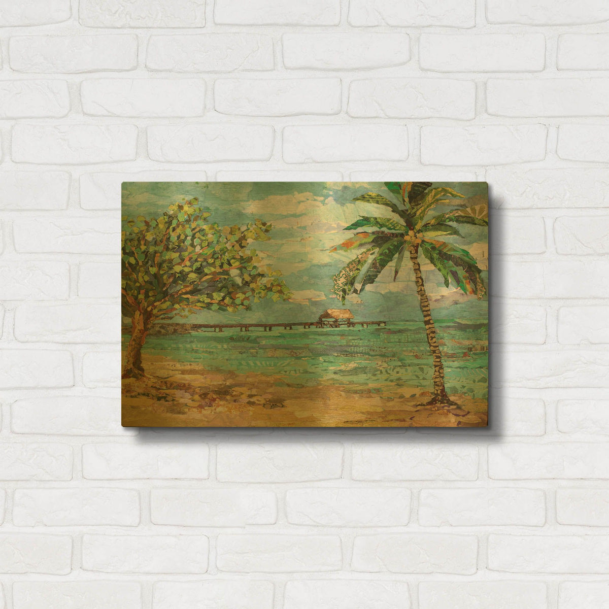 'Tobago Memory' By St. Hilaire Elizabeth Gold Metal Wall Art