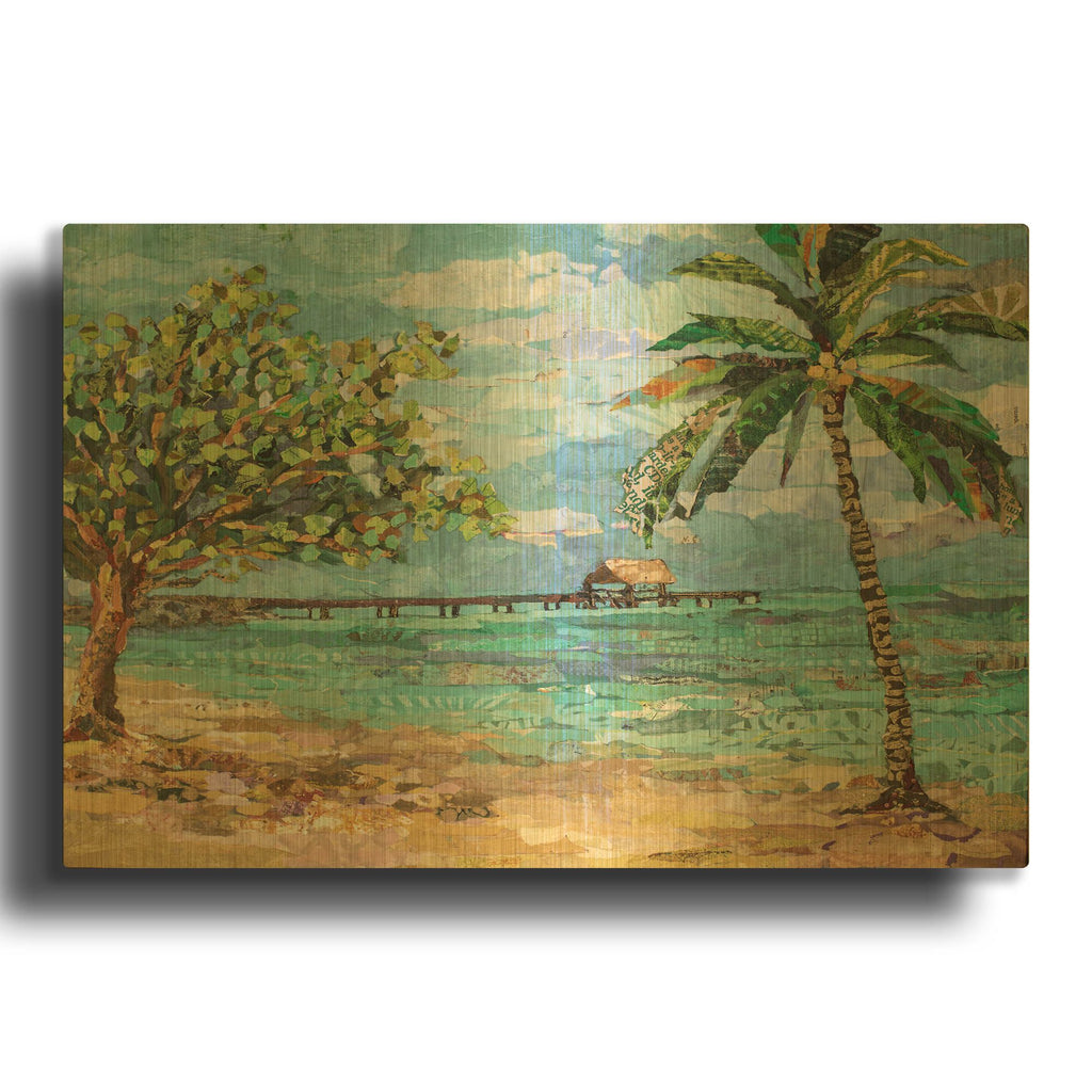 'Tobago Memory' By St. Hilaire Elizabeth Gold Metal Wall Art