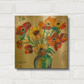'Happiness A' By St. Hilaire Elizabeth Gold Metal Wall Art