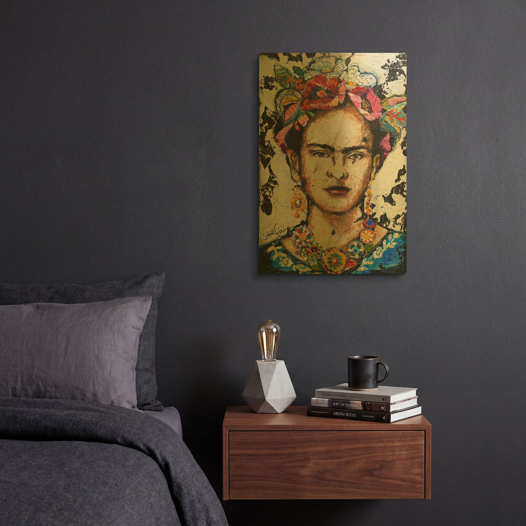'Frida' By St. Hilaire Elizabeth Gold Metal Wall Art