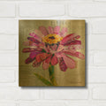 'Z is for Zinnia' By St. Hilaire Elizabeth Gold Metal Wall Art