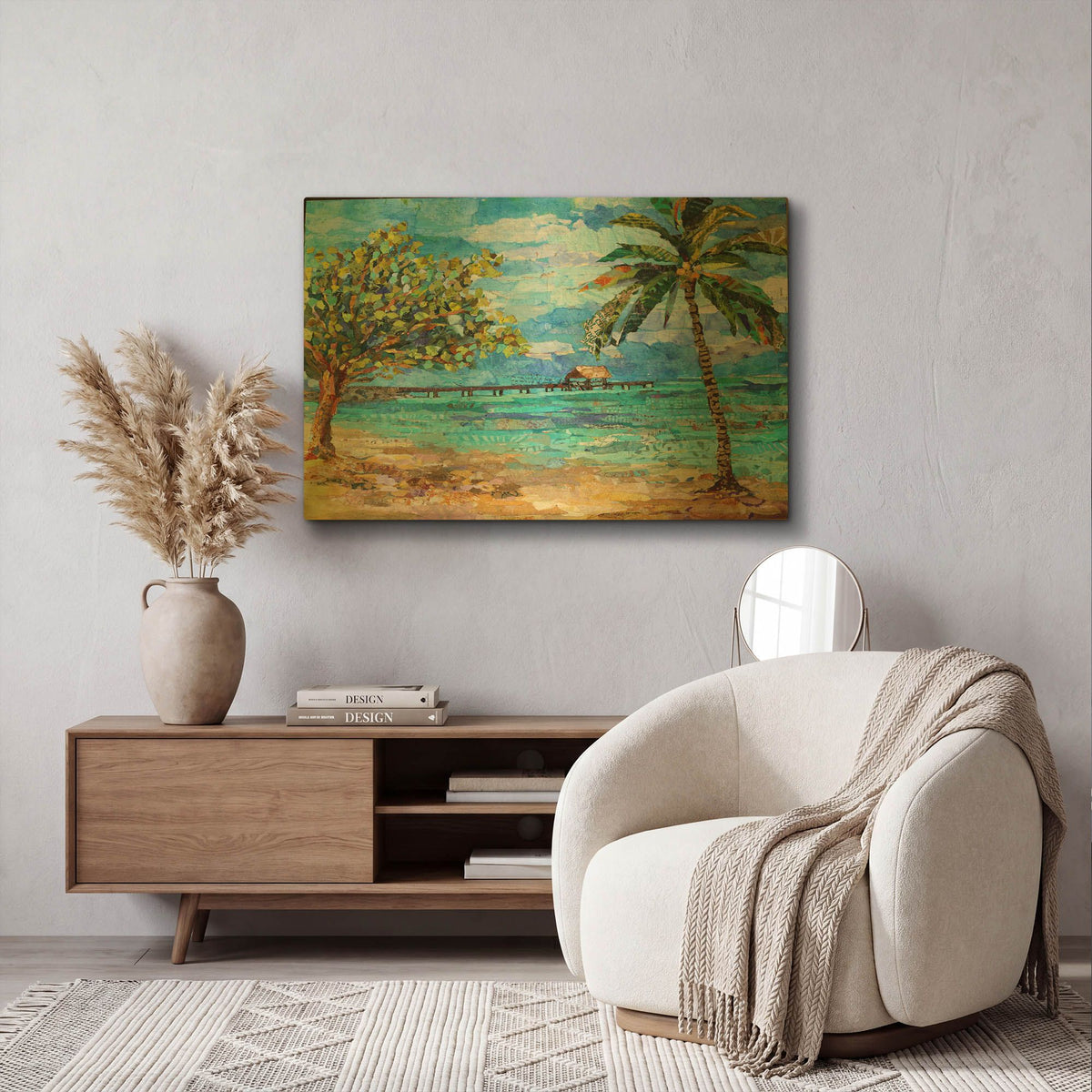 'Tobago' By St. Hilaire Elizabeth Gold Metal Wall Art