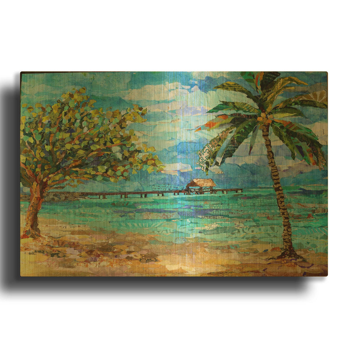 'Tobago' By St. Hilaire Elizabeth Gold Metal Wall Art
