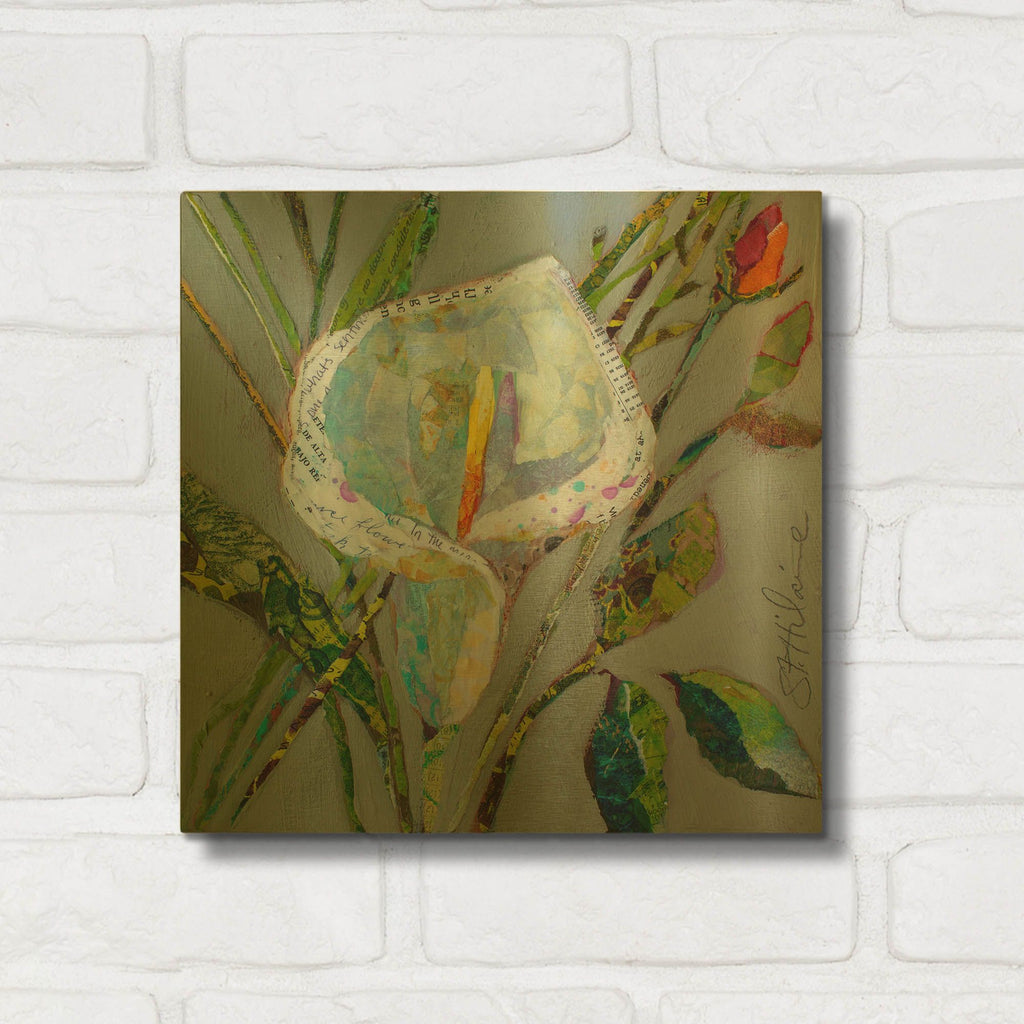 'With Love' By St. Hilaire Elizabeth Gold Metal Wall Art