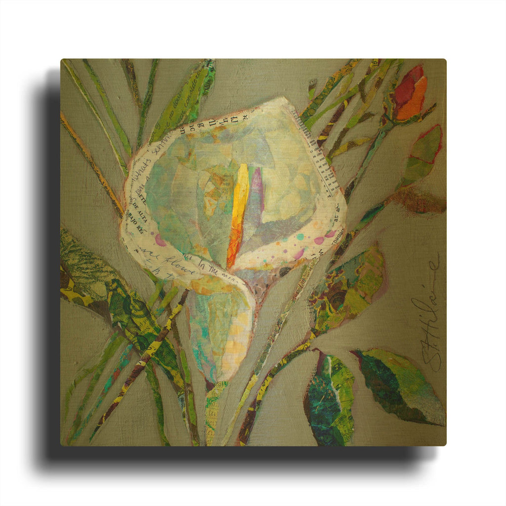 'With Love' By St. Hilaire Elizabeth Gold Metal Wall Art