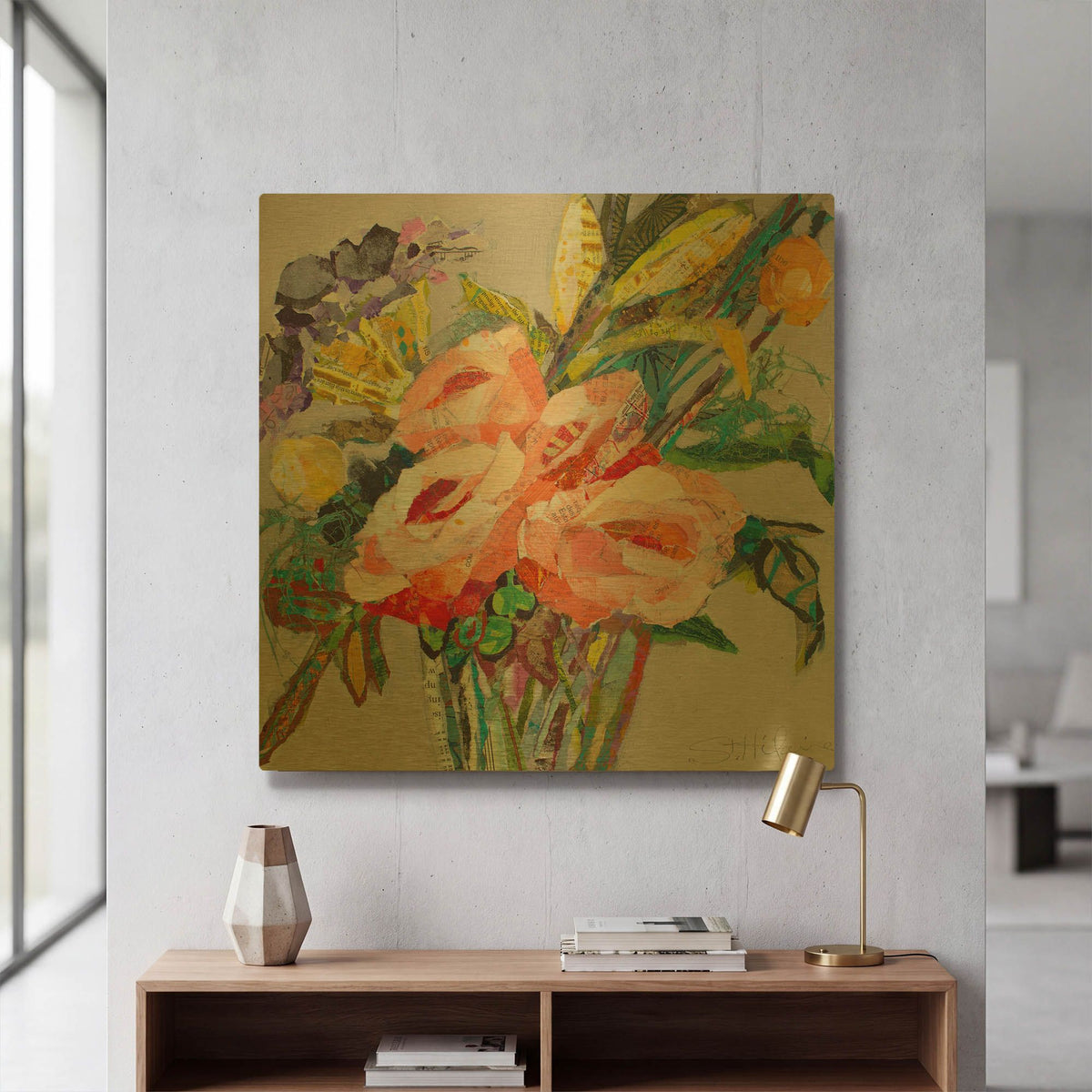 'Sweet Mexico' By St. Hilaire Elizabeth Gold Metal Wall Art