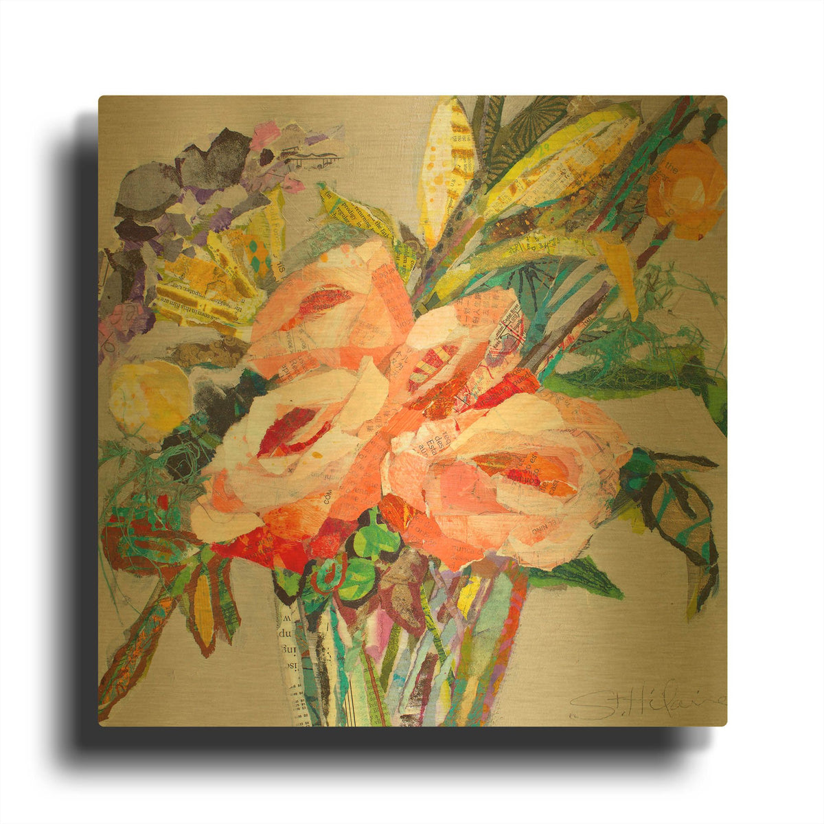 'Sweet Mexico' By St. Hilaire Elizabeth Gold Metal Wall Art