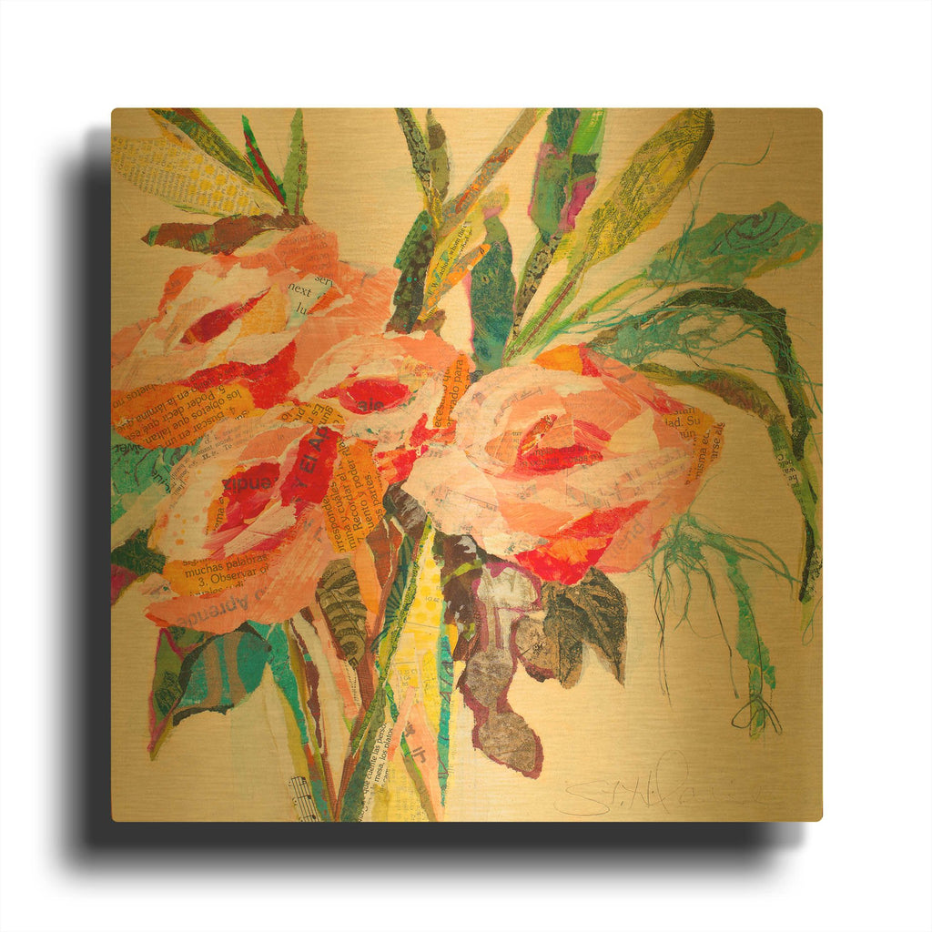 'Tropical Vallarta' By St. Hilaire Elizabeth Gold Metal Wall Art