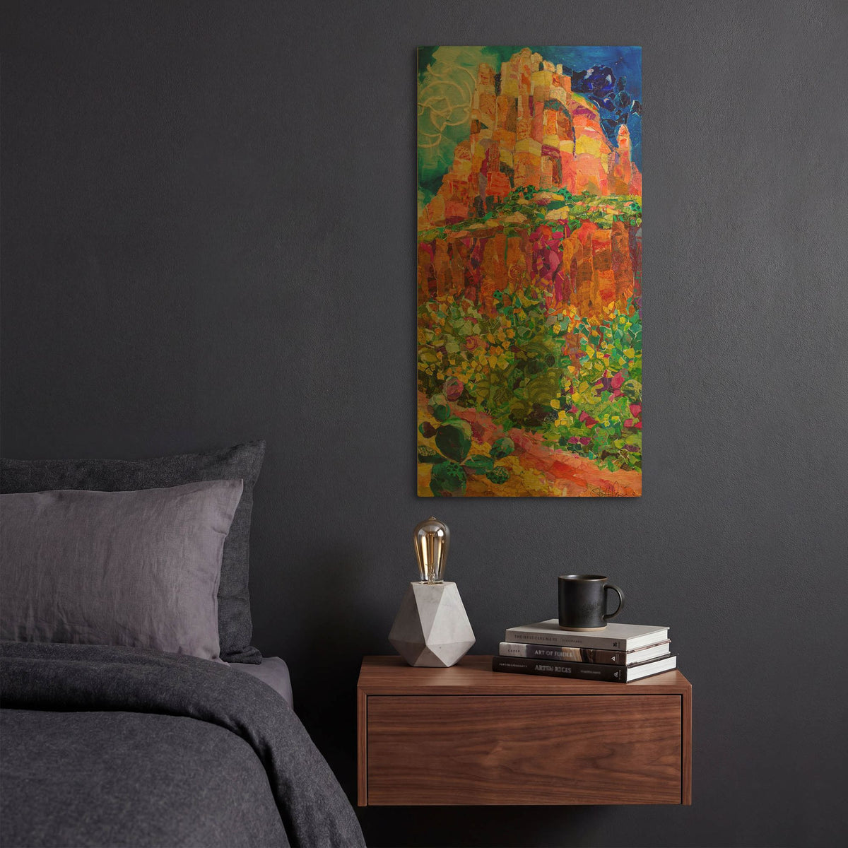 'Magic Mountain' By St. Hilaire Elizabeth Gold Metal Wall Art