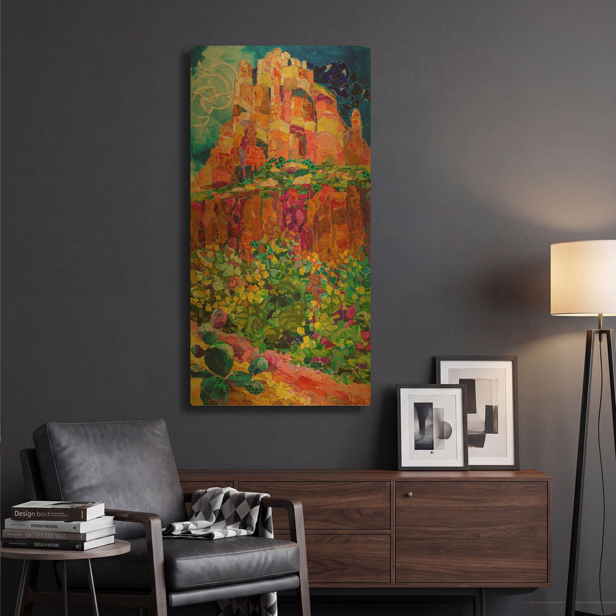 'Magic Mountain' By St. Hilaire Elizabeth Gold Metal Wall Art