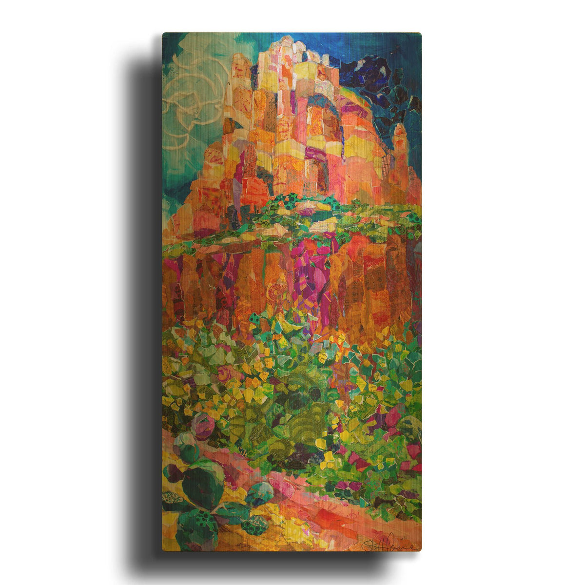 'Magic Mountain' By St. Hilaire Elizabeth Gold Metal Wall Art