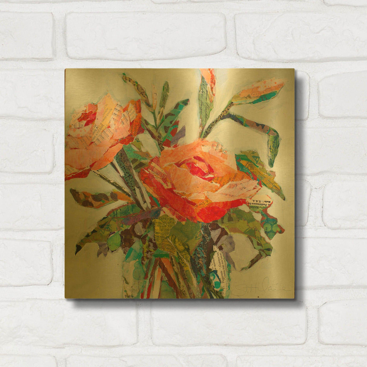 'Hacienda Dream' By St. Hilaire Elizabeth Gold Metal Wall Art