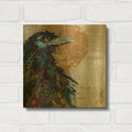 'Raven 7' By St. Hilaire Elizabeth Gold Metal Wall Art