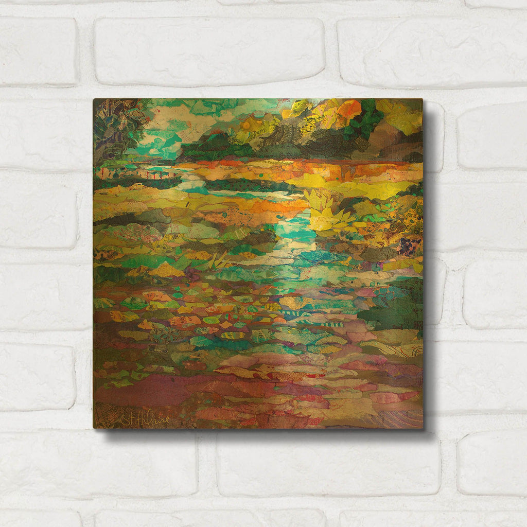'Along the Wekiva' By St. Hilaire Elizabeth Gold Metal Wall Art