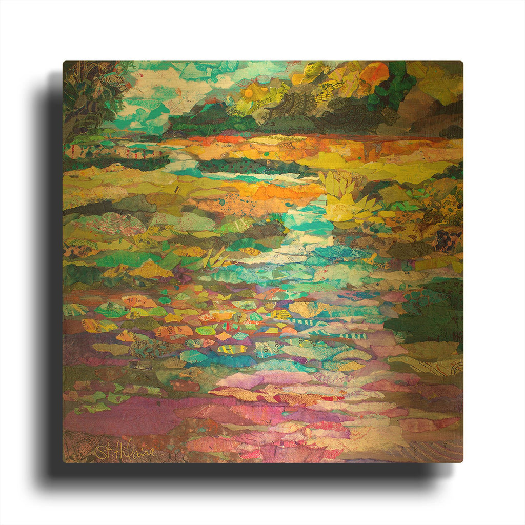 'Along the Wekiva' By St. Hilaire Elizabeth Gold Metal Wall Art