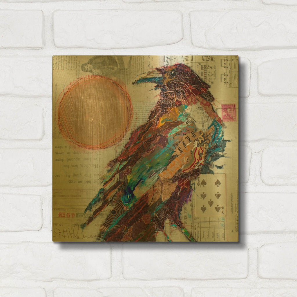 'Golden Crow' By St. Hilaire Elizabeth Gold Metal Wall Art