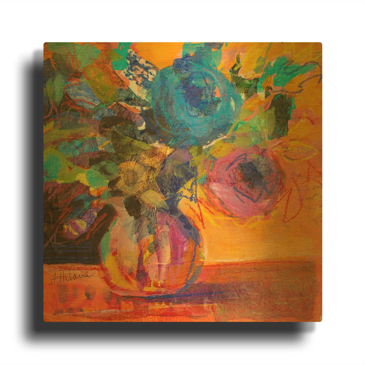 'Only In Dreams 2' By St. Hilaire Elizabeth Gold Metal Wall Art