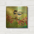 'Chirpy Chickadee' By St. Hilaire Elizabeth Gold Metal Wall Art