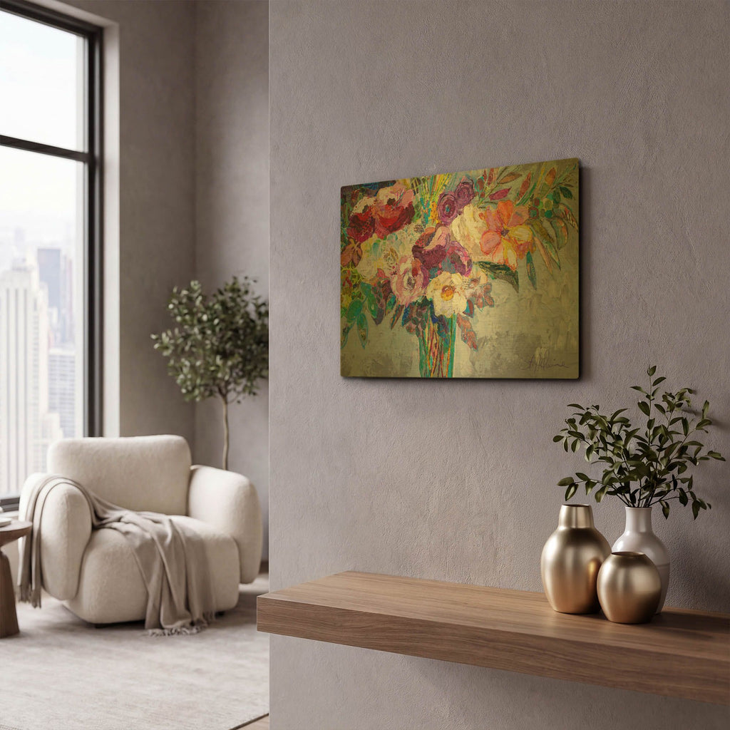 'This Love' By St. Hilaire Elizabeth Gold Metal Wall Art