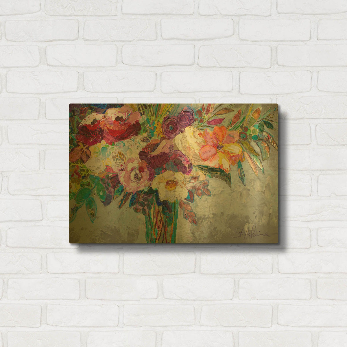 'This Love' By St. Hilaire Elizabeth Gold Metal Wall Art