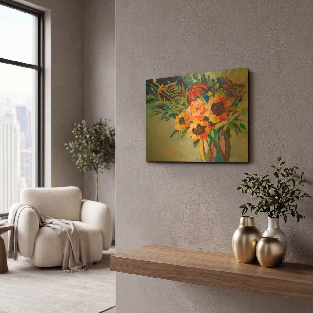 'Be My Sunshine' By St. Hilaire Elizabeth Gold Metal Wall Art