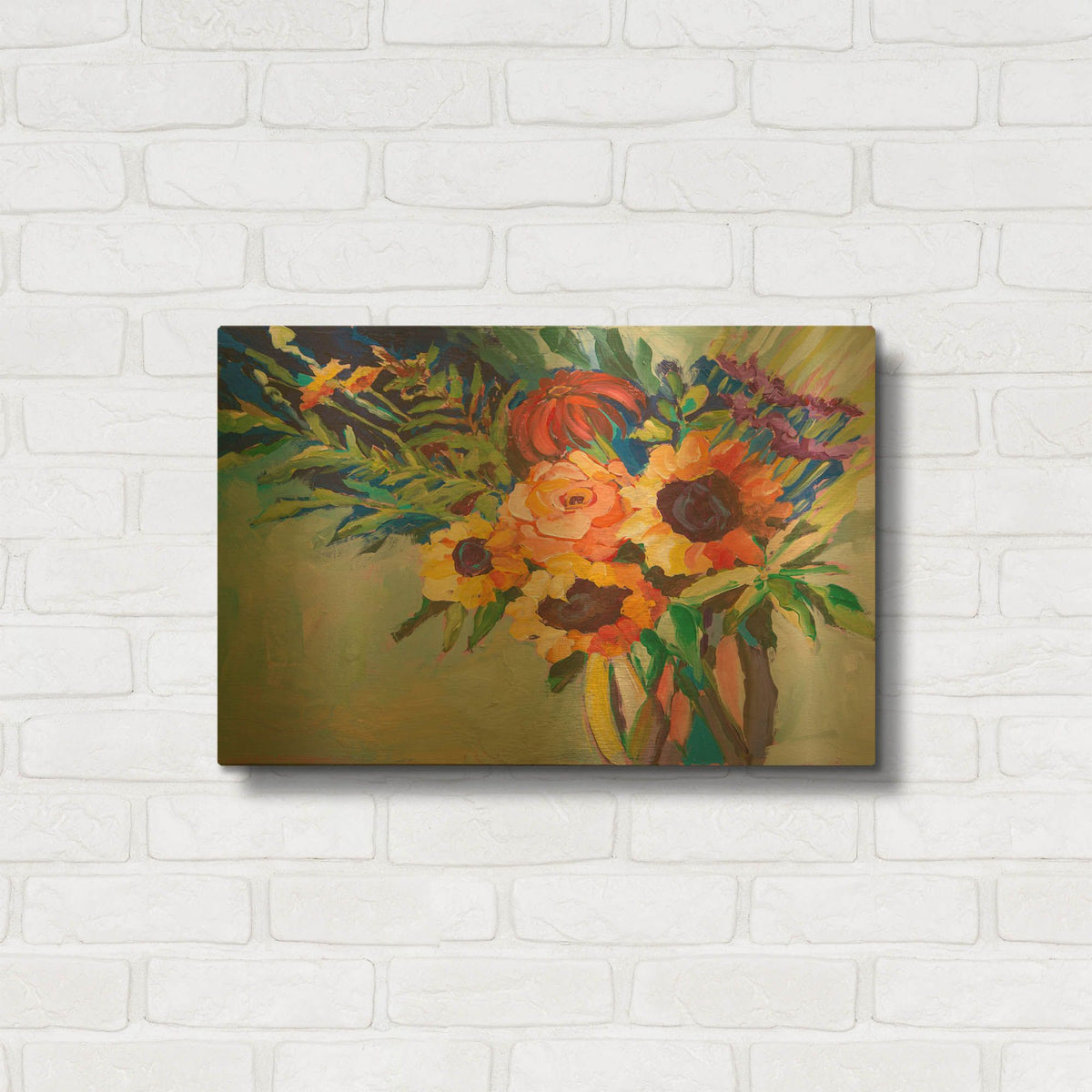 'Be My Sunshine' By St. Hilaire Elizabeth Gold Metal Wall Art
