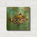 'Clown Triggerfish' By St. Hilaire Elizabeth Gold Metal Wall Art