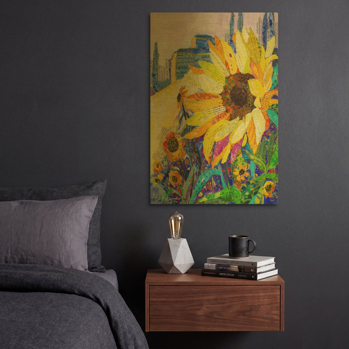 'Tuscan Sun' By St. Hilaire Elizabeth Gold Metal Wall Art
