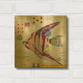 'Angel Fish at Bravery Creek' By St. Hilaire Elizabeth Gold Metal Wall Art