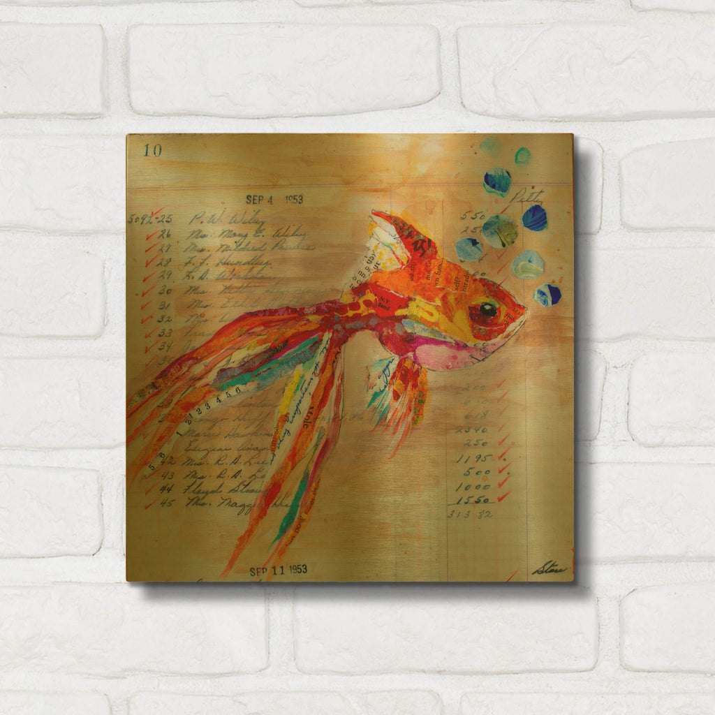 'No 10' By St. Hilaire Elizabeth Gold Metal Wall Art