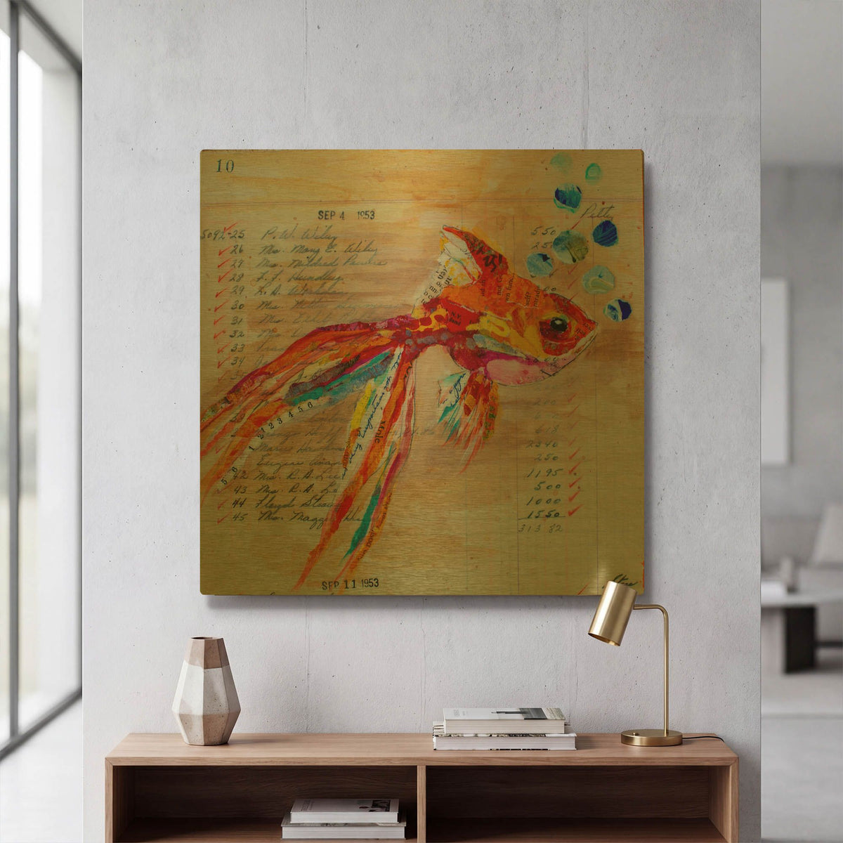 'No 10' By St. Hilaire Elizabeth Gold Metal Wall Art
