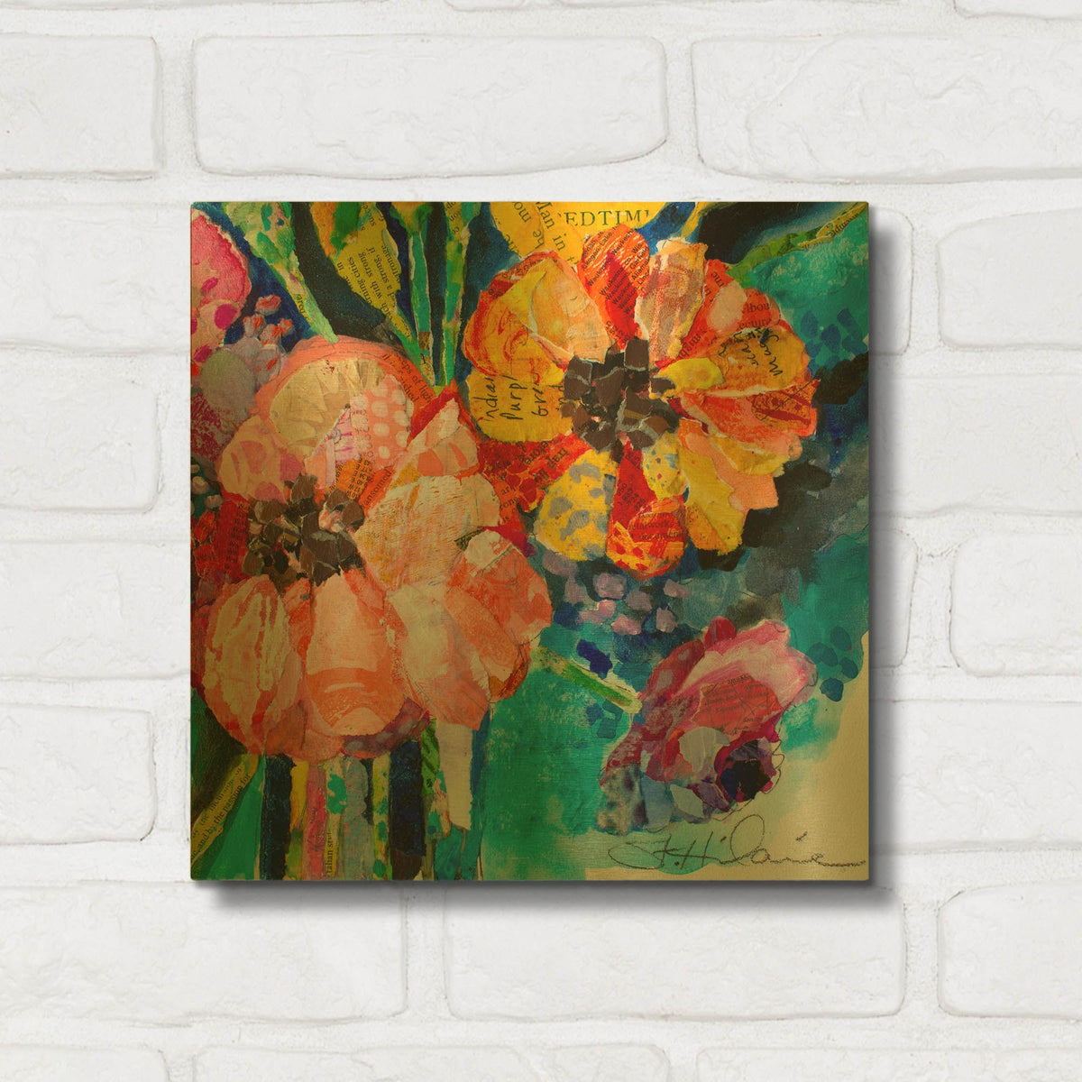 'Summer Dreams' By St. Hilaire Elizabeth Gold Metal Wall Art