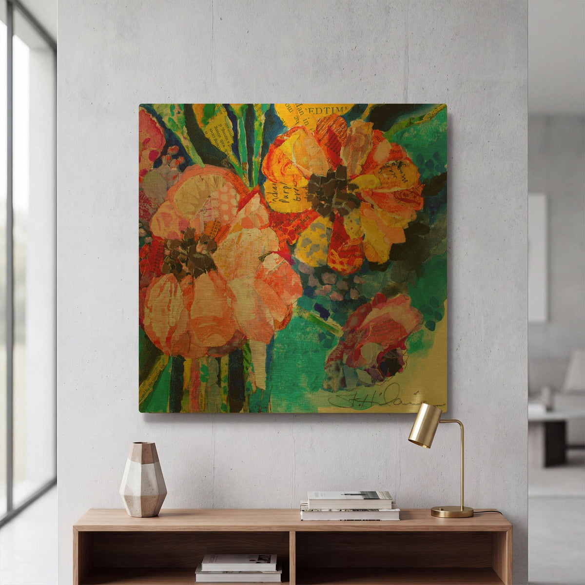 'Summer Dreams' By St. Hilaire Elizabeth Gold Metal Wall Art